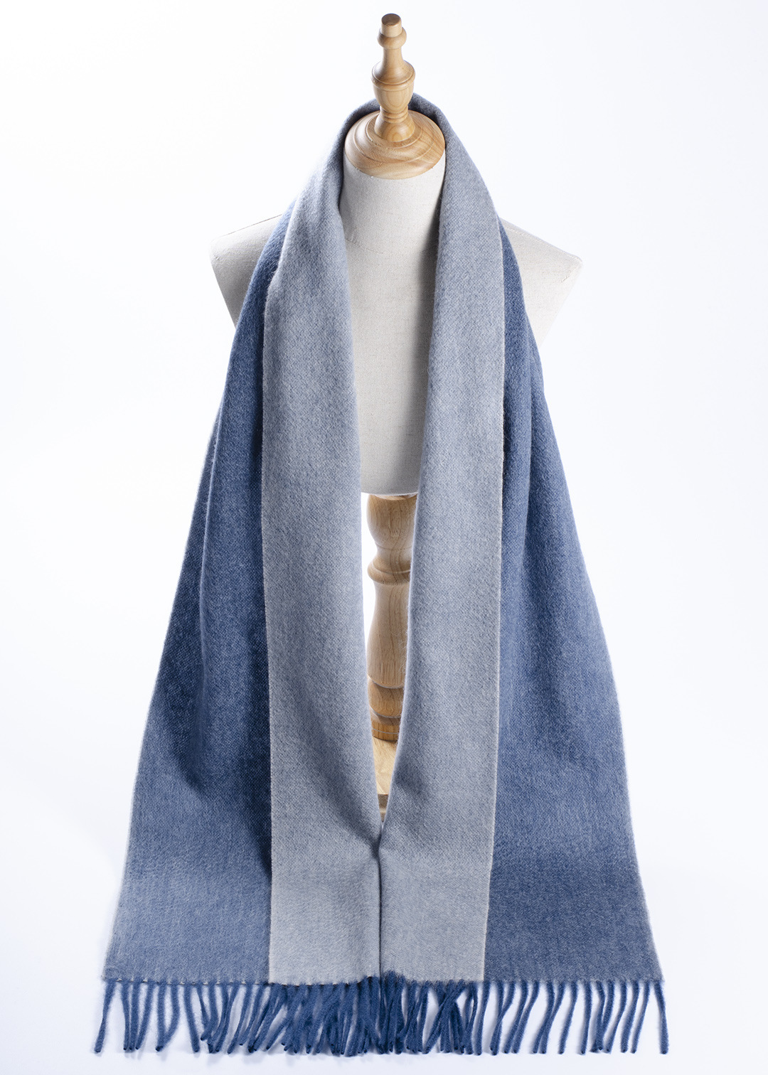 Inner Mongolia fábrica al por mayor de cachemira pura 30 bufanda ancha de dos colores falso de doble cara 35 de ancho hombres y mujeres de otoño e invierno de espesor medio