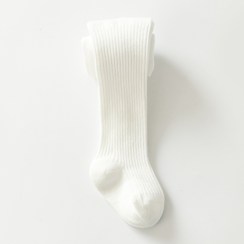 Pantimedias para niños bebé doble aguja pantimedias algodón peinado anti-pilling cosido a mano otoño cordón polainas