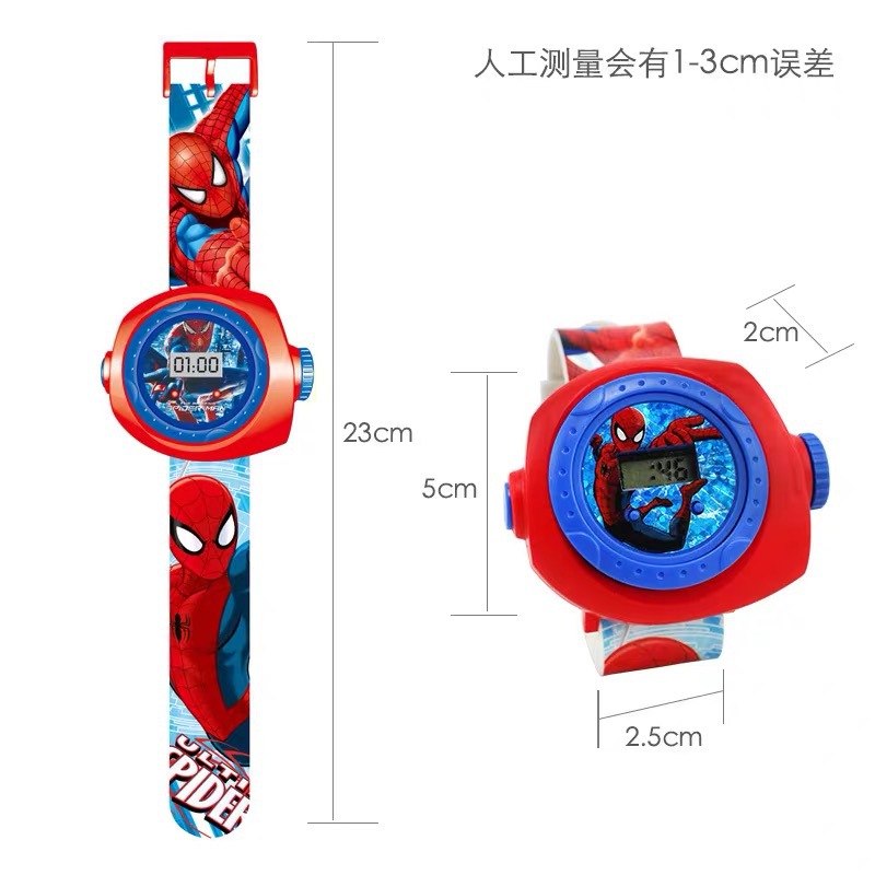 Reloj de dibujos animados para niños TikTok reloj de juguete niña niño bebé jardín de infantes regalo 3D proyección reloj electrónico