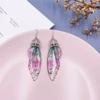 Серебряная фольга, зелёно-розовый