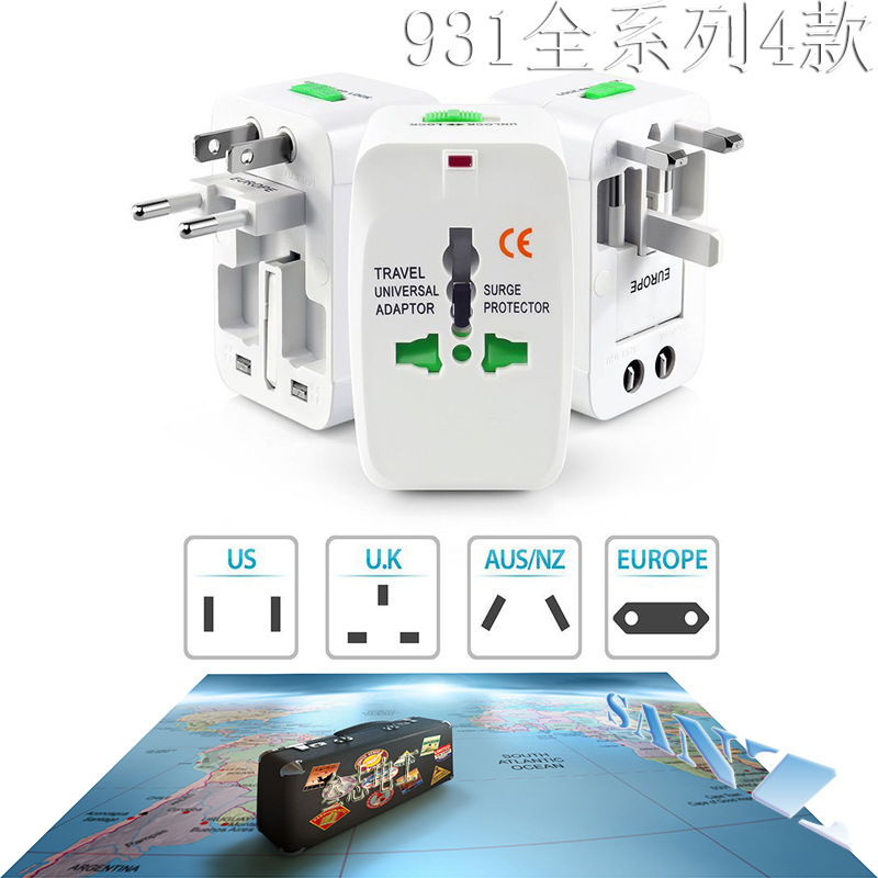 Factory Direct sales Global Pass full series travel conversion socket adapter foreign purchasing special gift printing