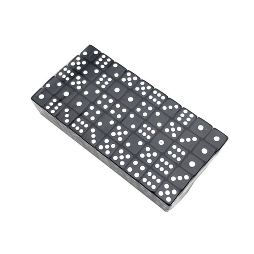 10MM square corner black background white dot dice smart puzzle dice flat model design dice