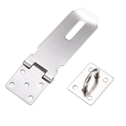 Stainless steel lock, door drawer cabinet door hanging lock, lock plate fastener, anti-theft clip, old-fashioned door nose, door latch, pin
