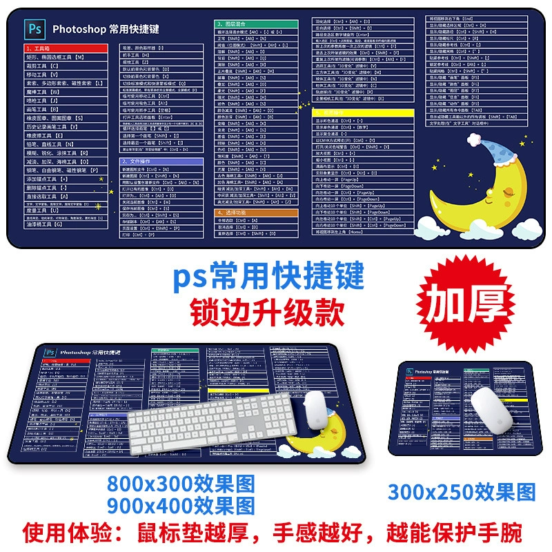 Gaming Mouse Pad — Custom Printed Oversized Desk Mat, Increased Thickness, Multiple Sizes