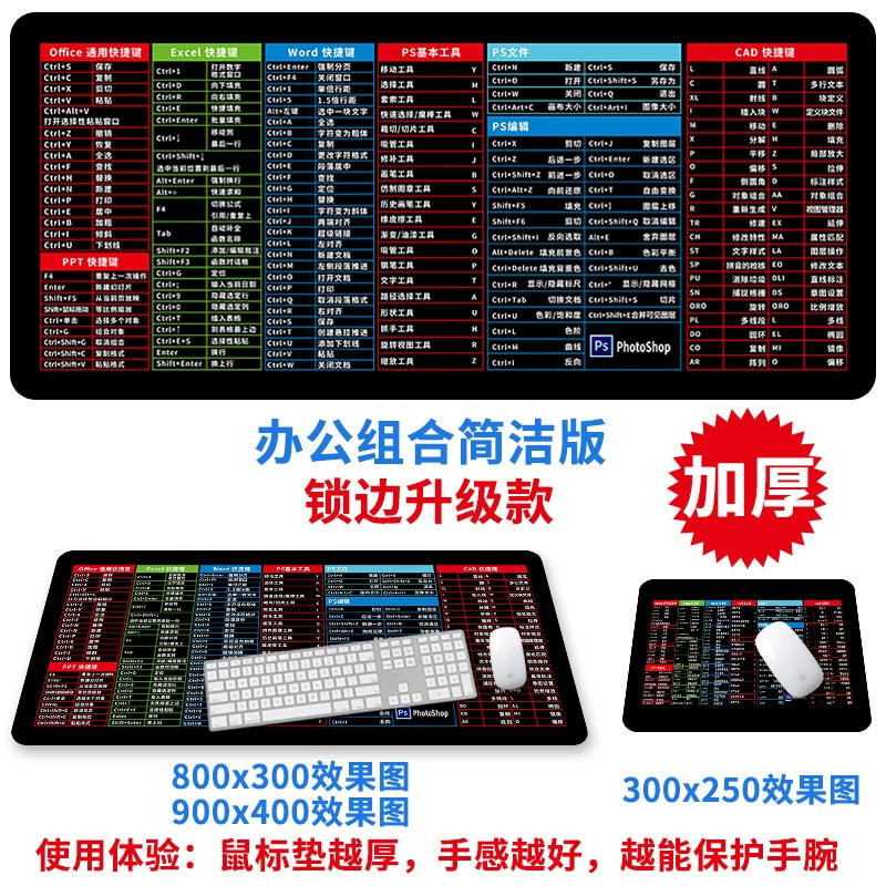 Gaming Mouse Pad — Custom Printed Oversized Desk Mat, Increased Thickness, Multiple Sizes