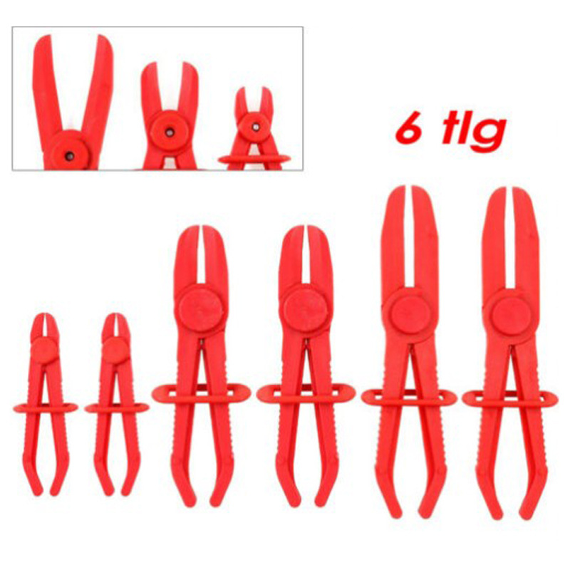 3件 6件套塑料油管断流钳子油管封口钳汽修专用塑料钳汽车油管夹