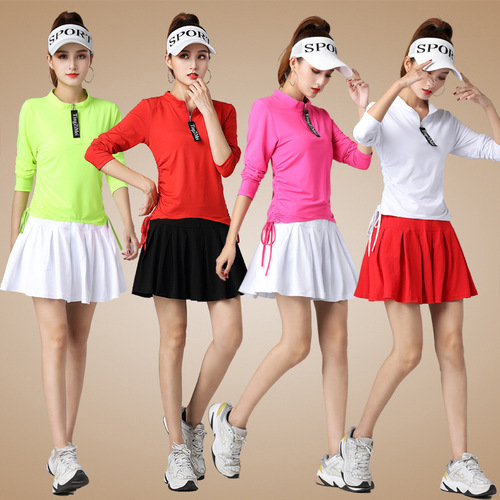 Tingziyi square dance clothing new suit autumn and winter quick-drying sports two-piece group competition performance practice clothes