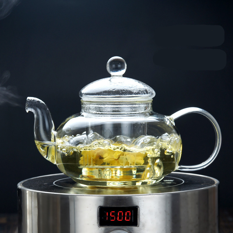 600ml高硼硅玻璃茶具家用功夫花草茶壶茶杯带过滤煮茶壶冲茶器