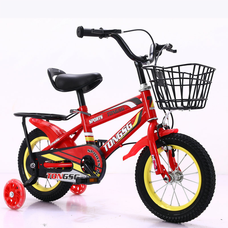 Botella de agua deportiva, bicicleta para niños, bicicleta para estudiantes de primaria con ruedas auxiliares, bicicleta para niños y niñas, bicicleta para niños de 3 a 6 años