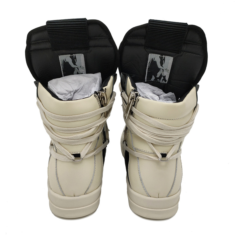 Zapatos de moda europeos y americanos rricowees20 Zapatos altos de cuero genuino clásico triángulo invertido pentagrama zapatos de hombre estrella de seis puntas