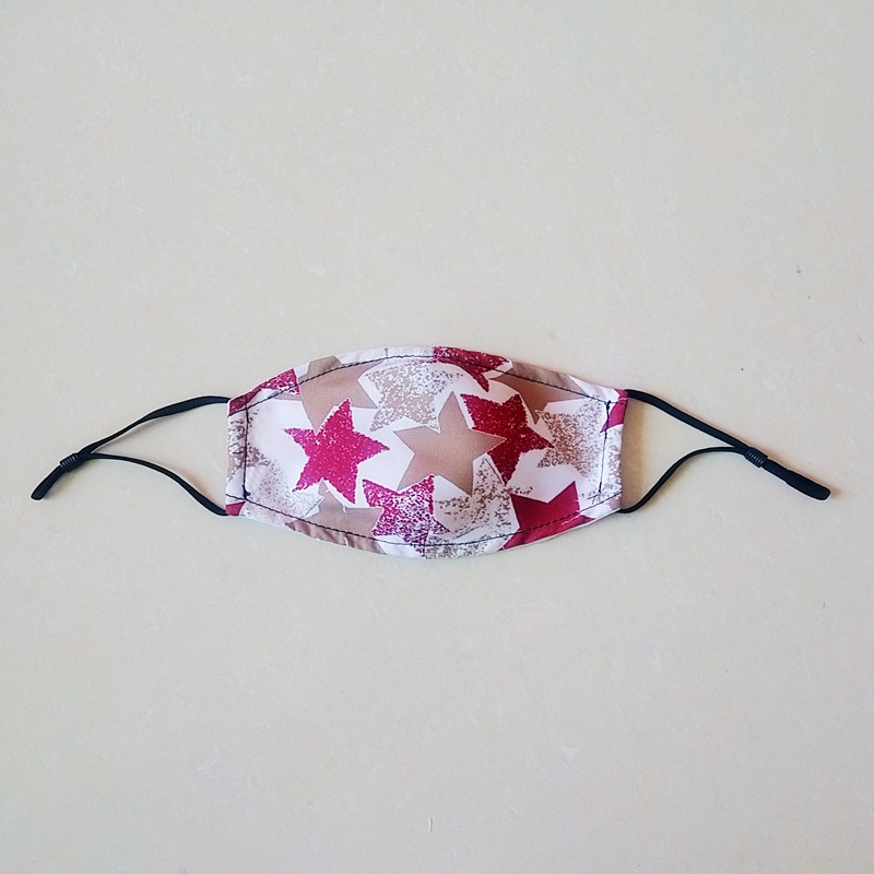 Navidad patrón gasa floral protector solar máscara protector solar deportes al aire libre sombrilla transpirable a prueba de polvo máscara para niños