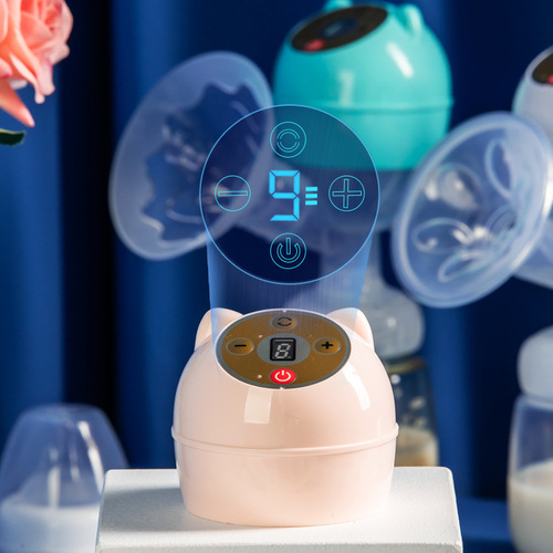 Integrated electric breast pump, large suction bottle, automatic portable breast pump, breast pump