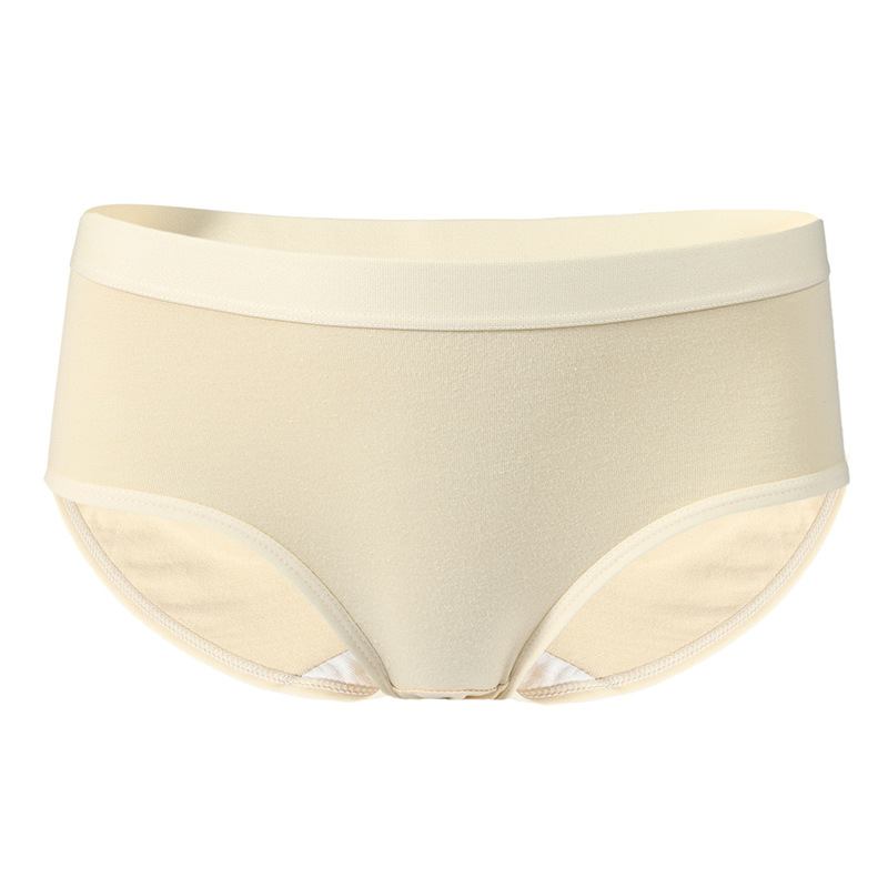 Ropa interior directa de fábrica de algodón puro de las mujeres antibacteriano transpirable niña simple japonés Mediados de cintura calzoncillos estudiantiles
