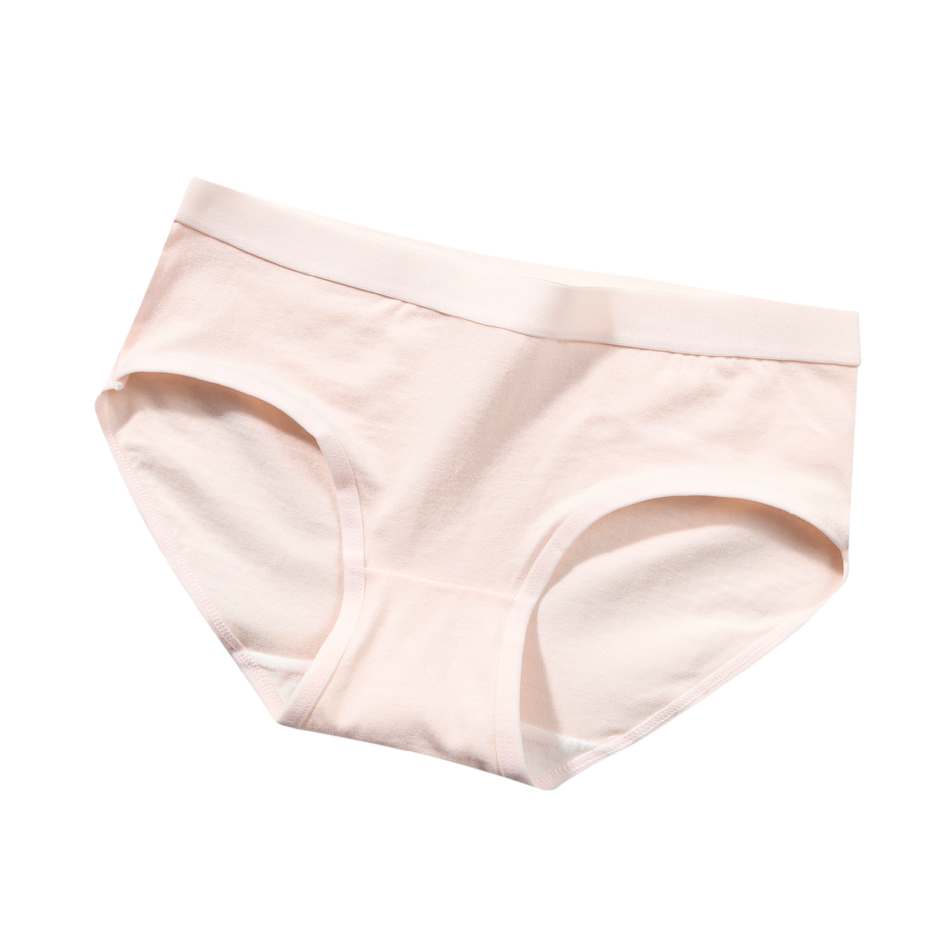 Ropa interior directa de fábrica de algodón puro de las mujeres antibacteriano transpirable niña simple japonés Mediados de cintura calzoncillos estudiantiles