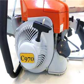 汽油导板链条石材切割机 链条切石机 手持合金钢链条锯  图片