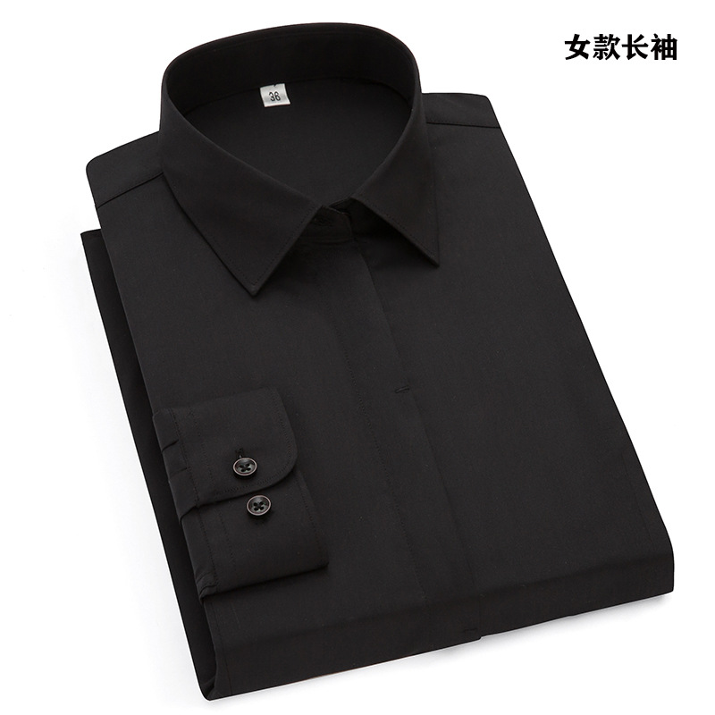 Camisa de fibra de bambú nueva de otoño, camisa de manga larga para hombre, color sólido, elástica, sin arrugas, ropa de trabajo de negocios, unisex