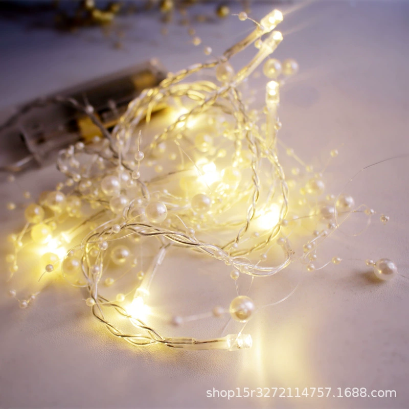 Люстрины Defense Pearl, светодиодные бусины, декоративные огни, рождественское украшение, барная стойка, праздничное оформление стола, световые гирлянды