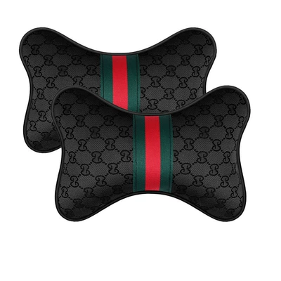 Headrest Pair of Set Cushion Waist - mysterious-blackheadrest-pair