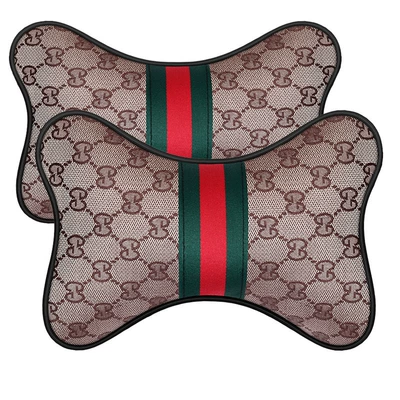 Automotive Products Headrest Pillow A Pair of Set Cushion Waist Back Interior Car Neck Pillow Personalized Creative Fashion Brand (Headrest) - charm-cafeheadrest-pair