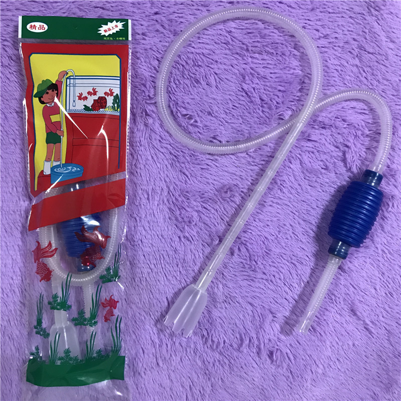 Small Fish Tank Water Changer Manual Suction Device Suction Pipe Water Pump Siphon Water Absorber Feces Suction Device Sewage Suction Tool
