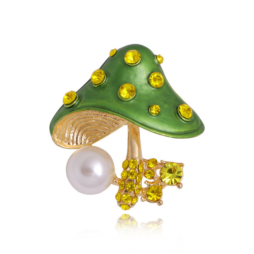 Alloy Pearl Fruit Brooch Grape Cherry Rhinestone Drops Brooch Pineapple Durian Lotus Brooch Factory Direct Sales