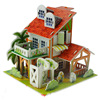 Three dimensional brainteaser, city buildings, house, toy, handmade, in 3d format, wholesale