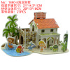 Three dimensional brainteaser, city buildings, house, toy, handmade, in 3d format, wholesale