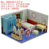 Three dimensional brainteaser, city buildings, house, toy, handmade, in 3d format, wholesale