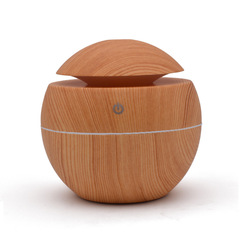 Factory Wood Grain Ultrasonic Humidifier Aromatherapy Machine USB Humidifier Quiet Bedroom Aromatherapy Lamp Plug-in Incense Burner