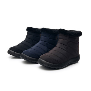 One-piece delivery winter mother's cotton-padded shoes thickened snow boots women's middle-aged and elderly waterproof cloth short boots cotton-padded boots cross-border size 43