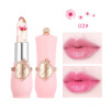 Cross -border EMAYMEI Dry Flowers Gold Foil Jelly Change Park Lipstick Transparent Bottom Red Moisturizing Trimite Lipstick wholesale