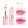 Cross -border EMAYMEI Dry Flowers Gold Foil Jelly Change Park Lipstick Transparent Bottom Red Moisturizing Trimite Lipstick wholesale