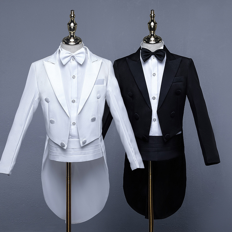 Children's Dress Tuxedo Boys Korean Small Suit Set Violin Piano Model Competition Performance Host Annual Meeting Children's Dress Tuxedo Boys Korean Small Suit Set Violin Piano Model Competition Performance Host Annual Meeting