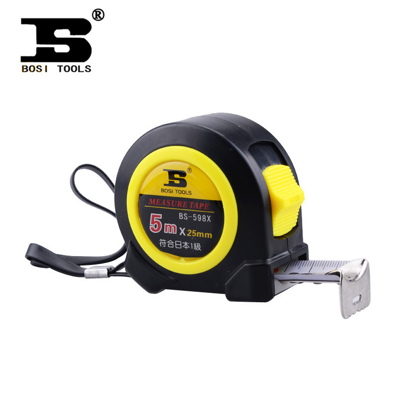 波斯工具 钢卷尺3米5米卷尺7.5米加厚木工米尺子高精度 测量工具