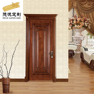 Factory Custom-Made Solid Wood Doors, Indoor Solid Wood Oak Doors, Retro Swing Doors Can Be Ordered