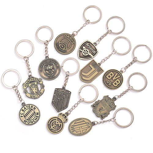 Customize keychain with picture, Barcelona, Real Madrid, AC Milan, Juventus, Liverpool Football Club keychain pendant for men
