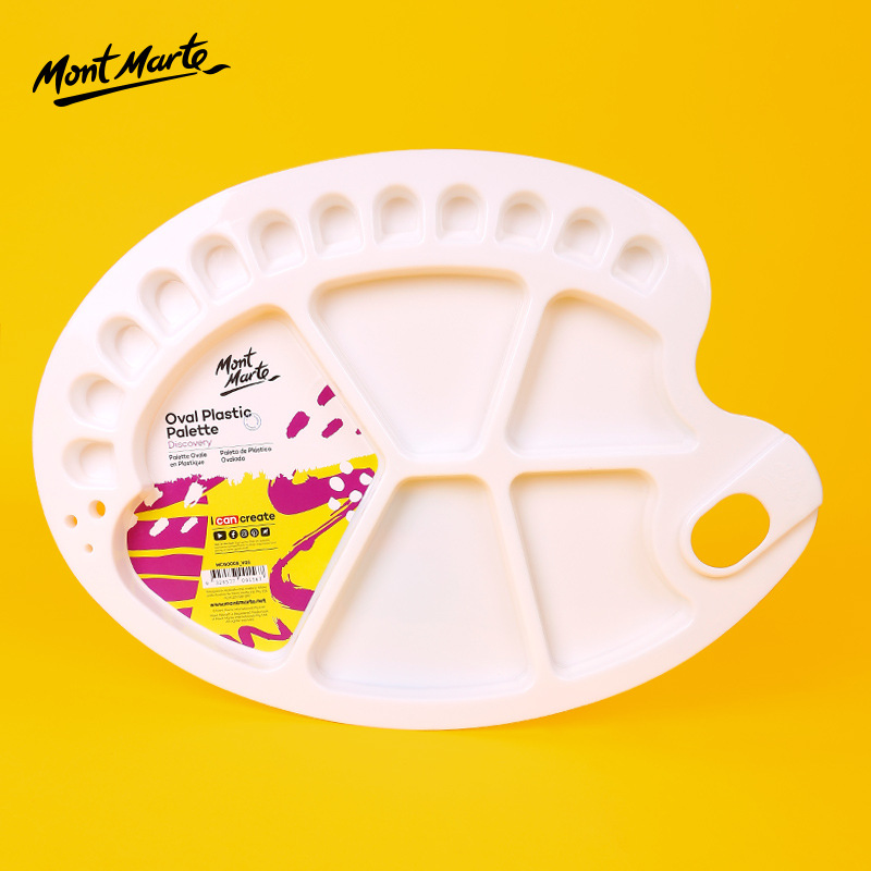 Montmartre Plastic Color Pad 17 Hole Gouache Acrylic Pigment Color Pad Training Institution Children's Painting Tools