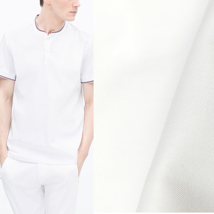 现货供应 80支双股 C60/T40 CVC 左斜纹 衬衫 职业装面料