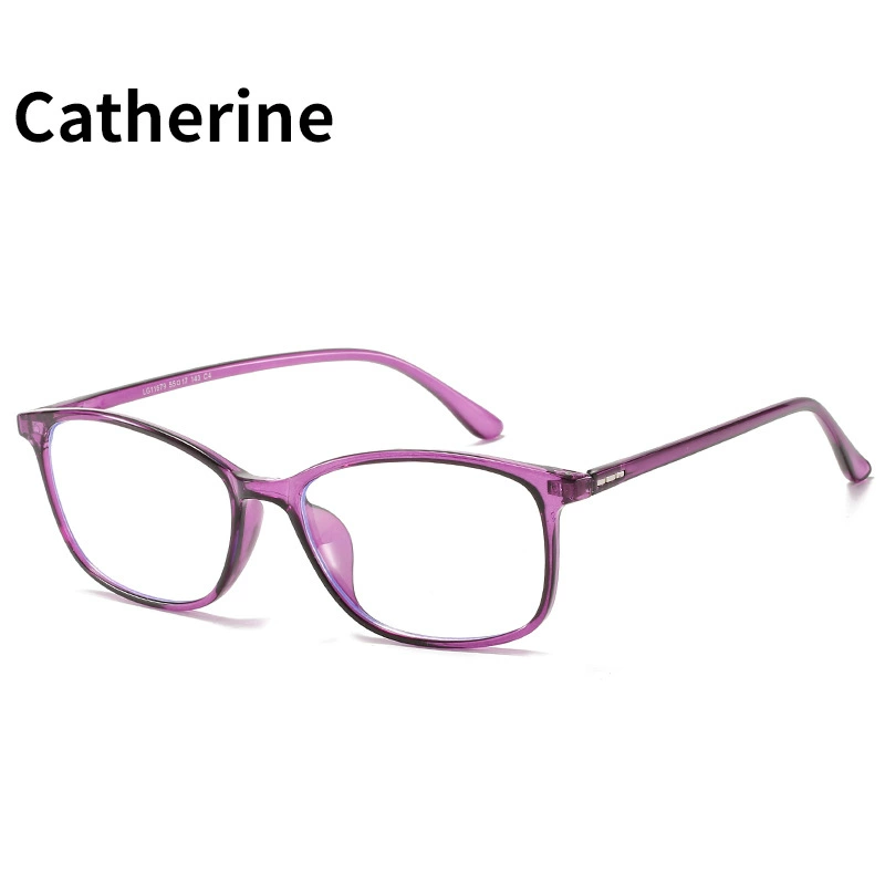 Очки с защитой от синего света Catherine, элипсовидная рамка унисекс, ретро стиль (множество цветов рам)