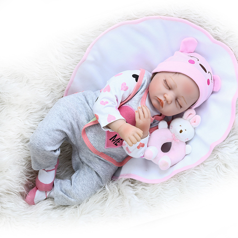 55cm renacer bebé recién nacido muñeca NPK marca renacer bebé simulación muñeca