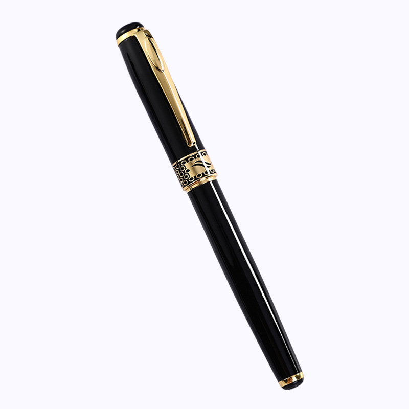 Fábrica en stock pluma de firma de metal publicidad pluma de gel Impresión logotipo reunión de negocios pluma de cuentas de regalo de alta gama