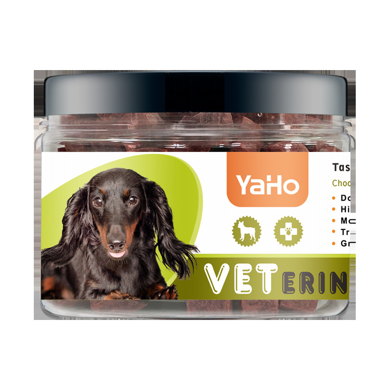 Agente autorizado por el fabricante, gránulos de carne para mascotas Yahe enlatados, gránulos de carne Yahe 275g, snacks para mascotas de entrenamiento