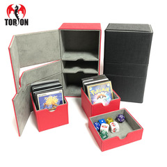Tuoxiang mesh three-drawer activity box PU card box 200+ multi-functional Zero card box Pokémon collection box