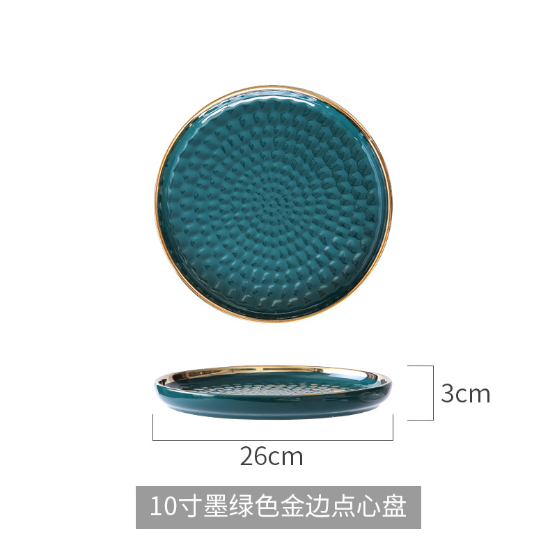 Nórdico nuevo plato de pastelería Placa de postre de pastel pastelería occidental para hornear cubierta de vidrio transparente Placa de pastelería bandeja de exhibición de pan