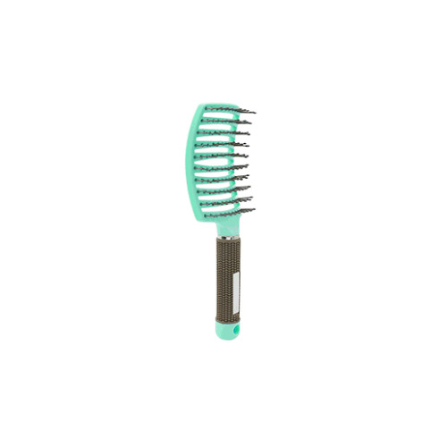 민트 그린 털이없는 구부러진 빗