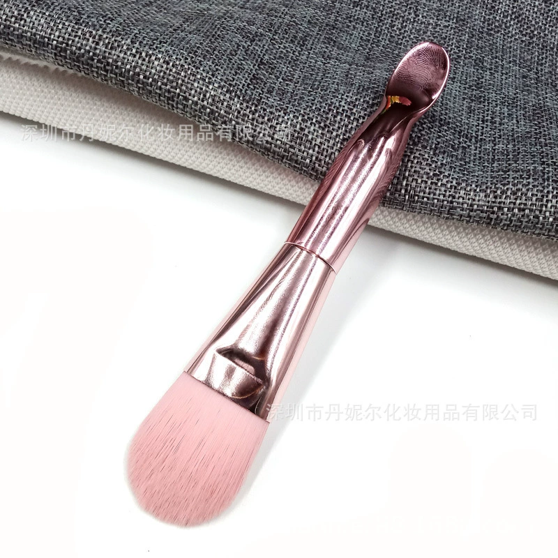 Double-sided Face Brush, Soft Bristles & Silicone Tip, 16 cm, Easy Application