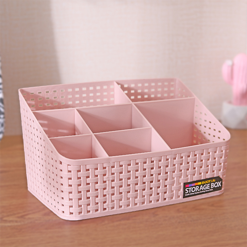 Imitation Rattan Storage Box Office Desk Living Room Bathroom Cosmetics Remote Control Multi-Functional Storage and Organization Rack Imitation Rattan Storage Box Office Desk Living Room Bathroom Cosmetics Remote Control Multi-Functional Storage and Organization Rack