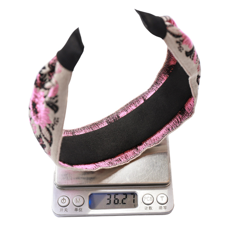 Estilo coreano nueva diadema moda red mismo estilo bordado flor tela diadema horquilla de la muchacha del otoño y el invierno accesorios para el cabello F161