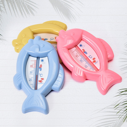 婴儿室内洗澡温度计宝宝卡通水温计儿童玩具沐浴小鱼型小象型