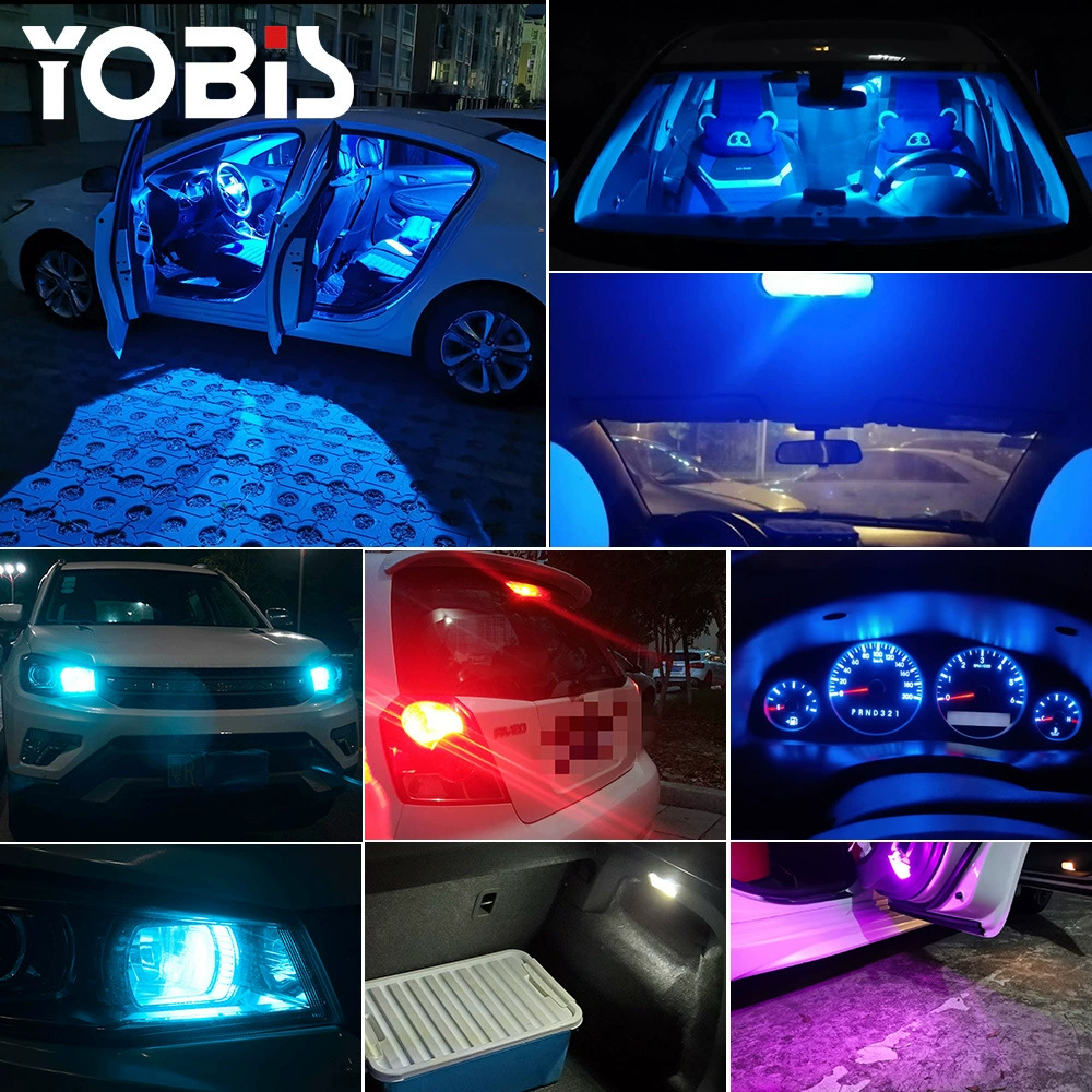 YoBis T10 Glass LED Фары - Высокая яркость COB Лампа с легкой установкой и универсальным использованием
